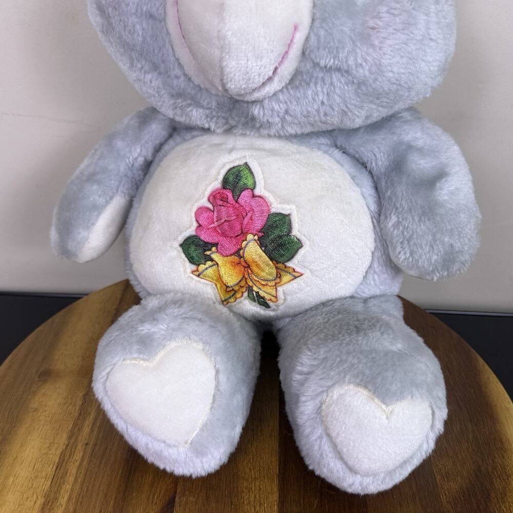 Vintage 1983 Kenner Care Bears Grams BEAR 15" Plush Grandma Gran Gray - Picture 3 of 7